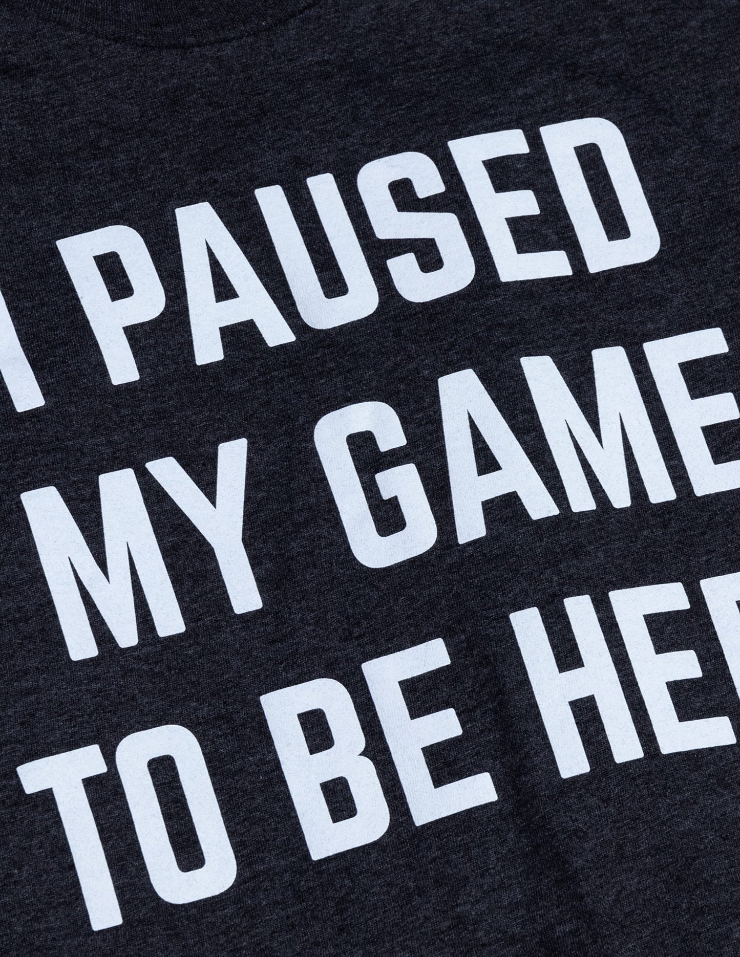 I Paused My Game to Be Here | Funny Video Gamer Humor Joke for Men Women T-Shirt